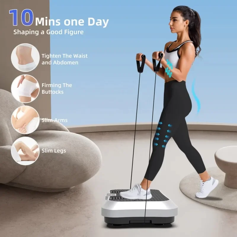 

Slimming Steel Electromagnetic Vertical Vibrating Plate Exercise Machine for Home Use Adjustable Levels Easy Fat Burning