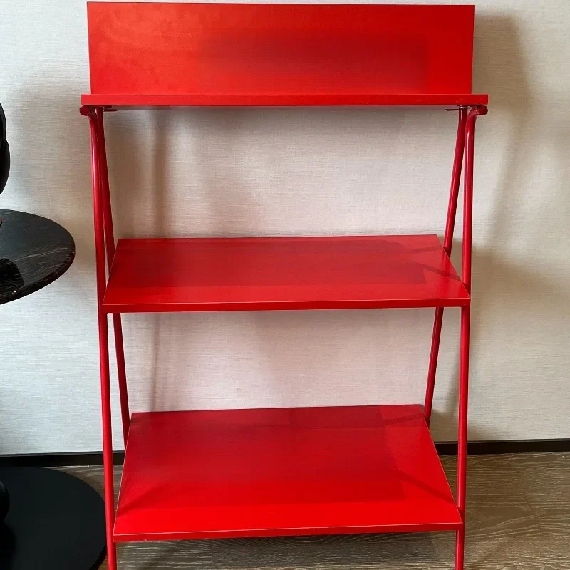 Wrought iron shelves, floor-to-ceiling multi-layer display racks