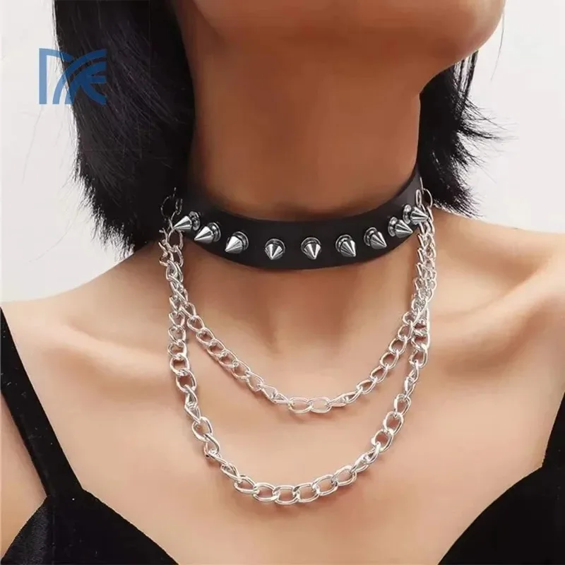 DIY Punk Metal Conical Studs and Nails, Silver Gold Double Head Rotating Rivets, Clothing and Shoe Coating Collar Round