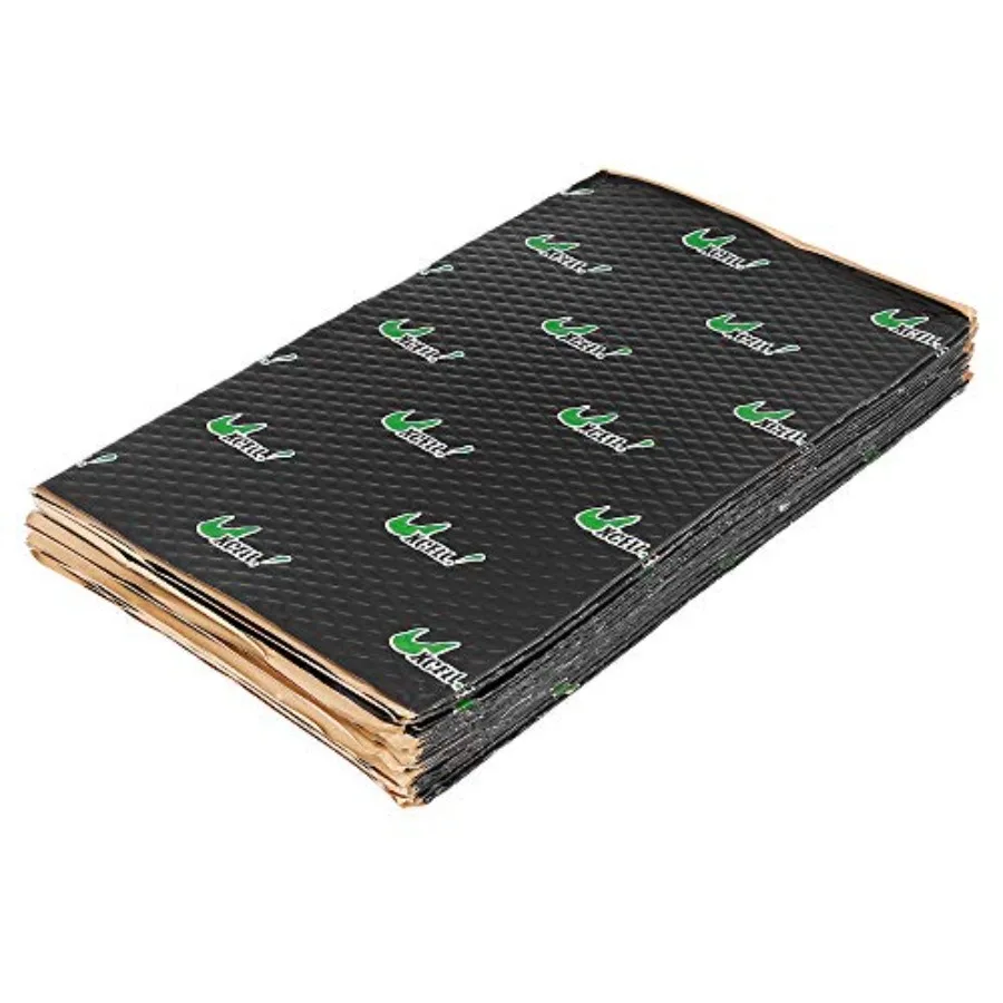 

17pcs 80mil Sound Deadener Heat Insulation Mat Butyl Pad Damping Self Adhesive Deadening Material for Car Door Roof Floor Sound