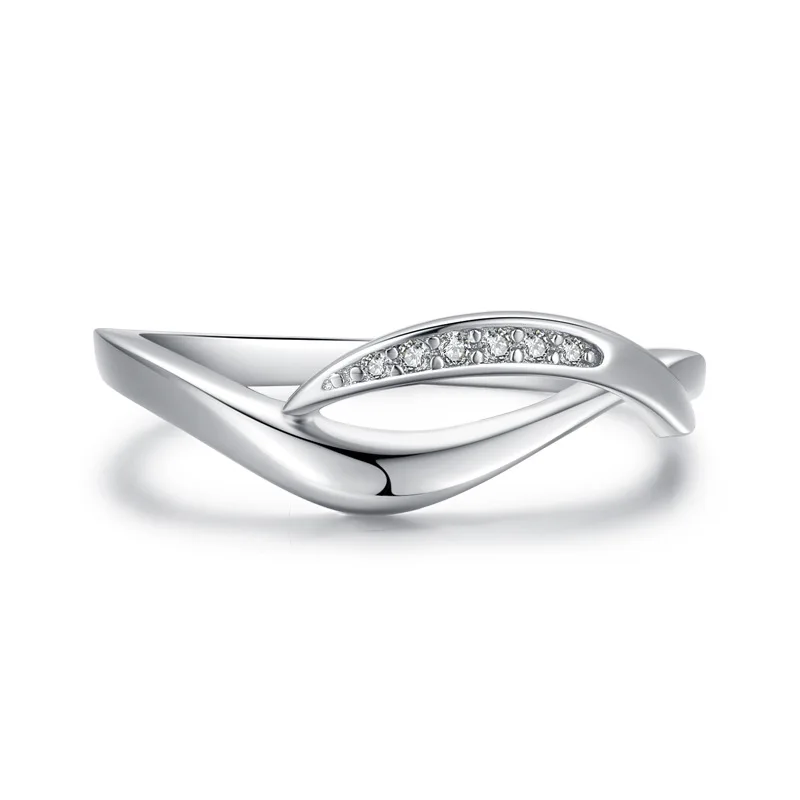 

Female Micro Diamond S925 Sterling Silver Rhodium Plated Ring Jewelry