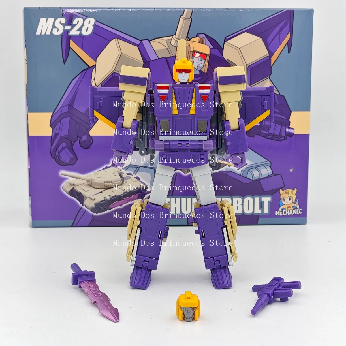 MFT Blitzwing Thunderbolt MS28 MS-28 Transformation Mini Pocket Action Figure Roboter Modell Sammlung Verformt Spielzeug Geschenk