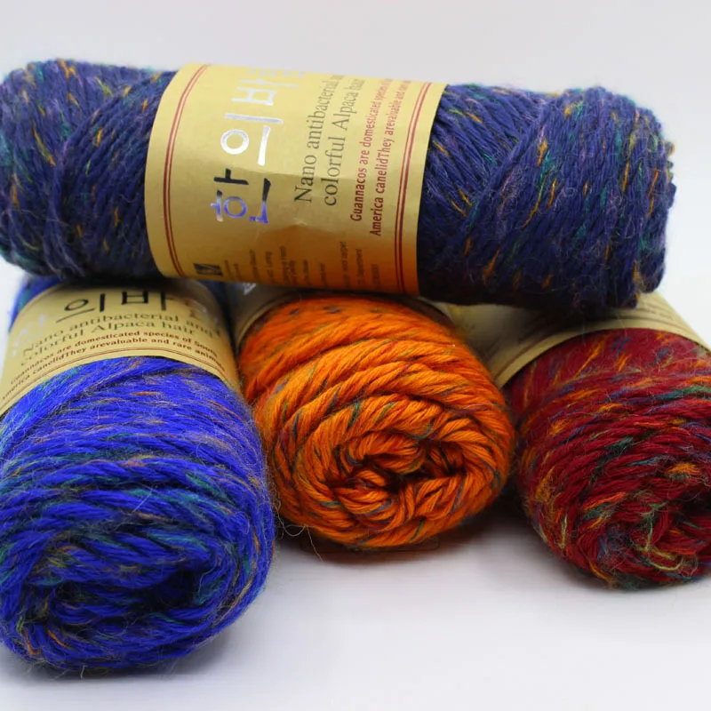 5pcs 500g High-Quality Alpaca Wool Thick Yarns for Knitting Crochet Hand Knit Cashmere Merino Woolen Yarn for Crafting