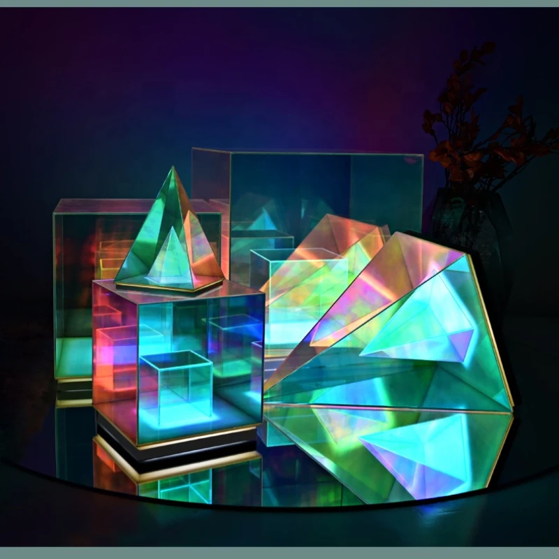 design Acrylic Infinity Cube LED color USB desk lamps LED RGB atmosphere table lamps modern