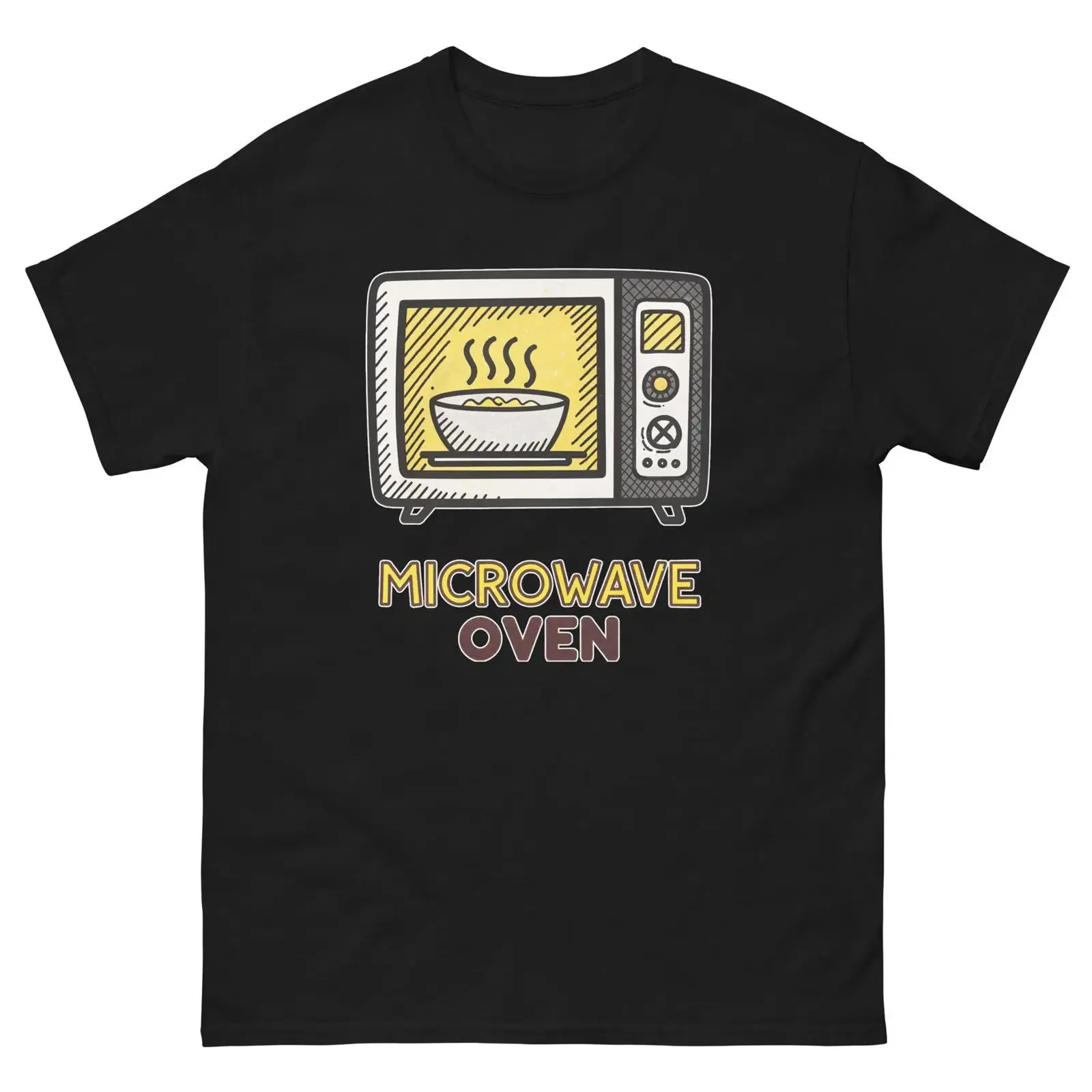 Microwave Oven T Shirt Home Appliance Electronics Apparel vintage Washed Top For Everyday Wear graphic Stretched Versatile