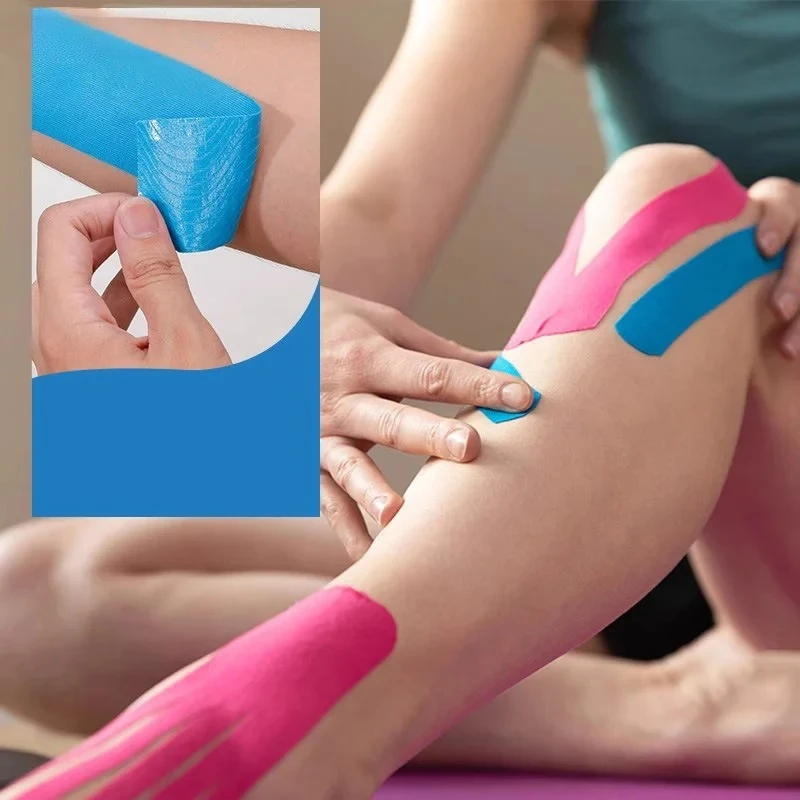 

Sports Waterproof Kinesiology Tape Athletic Muscle Recovery Bandage Pain Relief Strapping for Tennis Gym