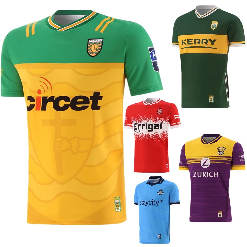 

2024 gaa jersey Donegal Derry Dublin Kerry Kilkenny Antrim Down Tipperary Wexford Kildare Tyrone Offaly Fermanagh Louth t-shirt