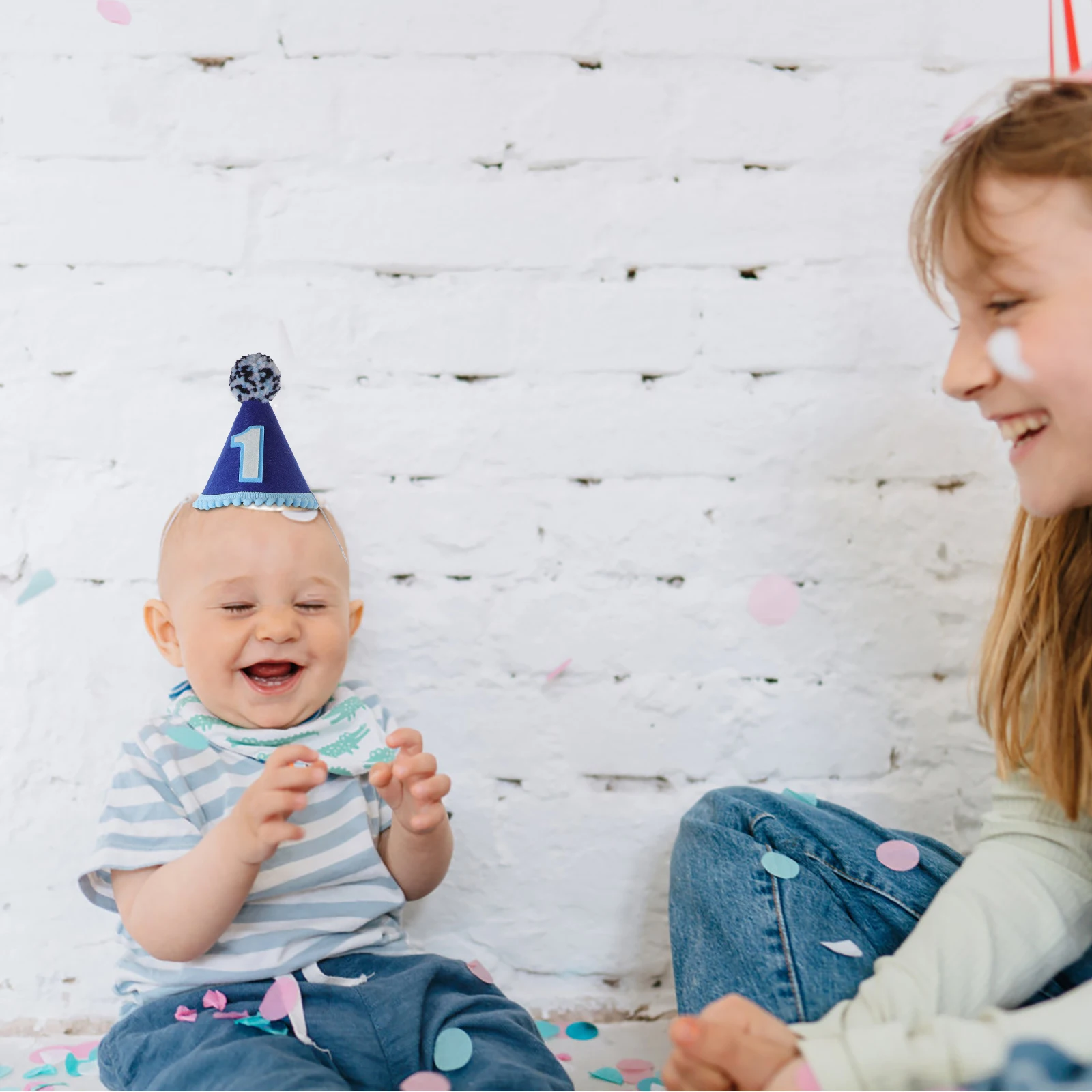 

Baby Birthday Cone Hat Toddler Lightweight 1St Birthday Party Headwear Decorative Photo Props Kids Party Favors