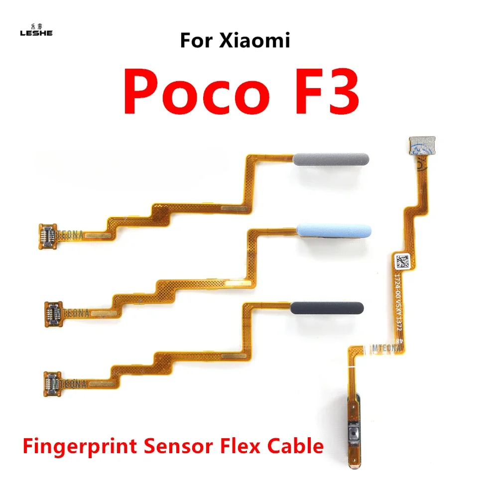 

Гибкий кабель датчика отпечатков пальцев для Xiaomi Poco F3, распознавание кнопки питания, детали мобильного телефона M2012K11AG