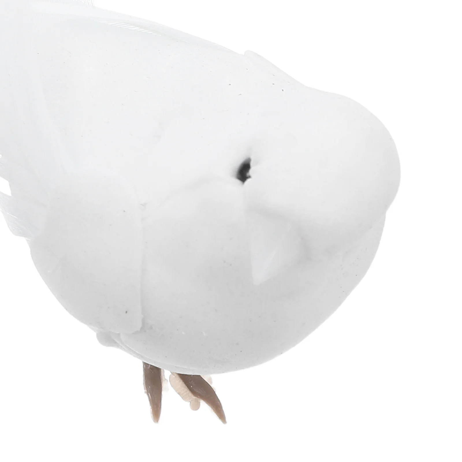 6 Pcs Craft Birds Artificial White Doves Hanging Decorations Simulated Feathered Miniature for Crafts Fake Ornament