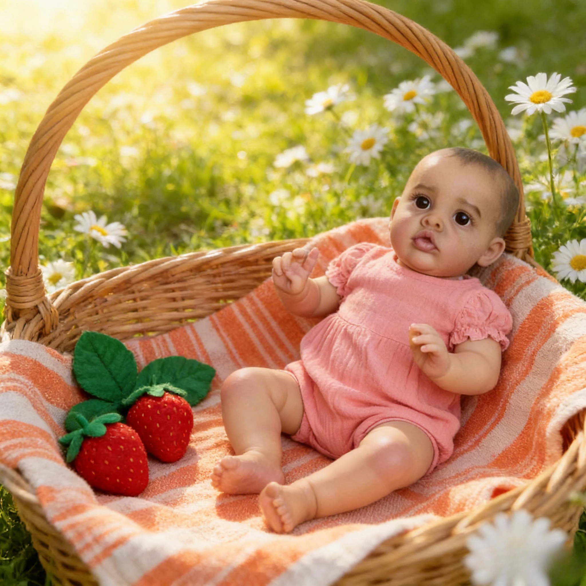 55cm Lifelike Benjamin Reborn Baby Doll - Soft Touch Silicone Feel, Realistic Newborn Doll