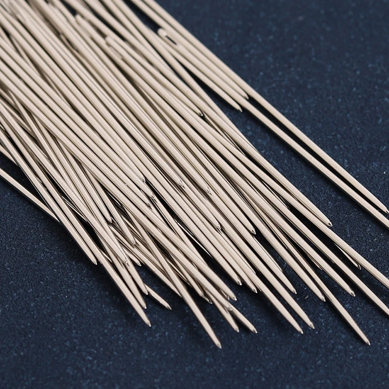 20Pcs/Lot Leathercraft Sewing Needles Large Eye Blunt Stitching Needle Harness Round-pointed Needle Leather Hand Sewing