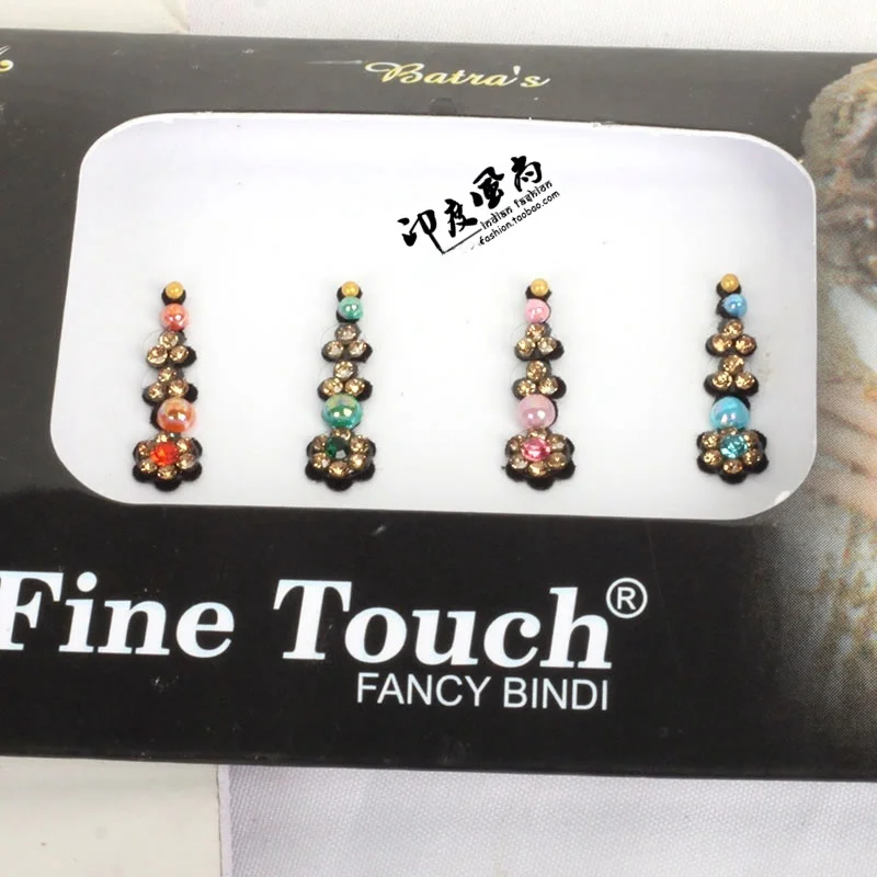 مجموعة من 3 قطع من لاصقات الحواجب الملونة للرقص الشرقي، إكسسوارات هندية للرياضة واليوغا واللياقة البدنية #2