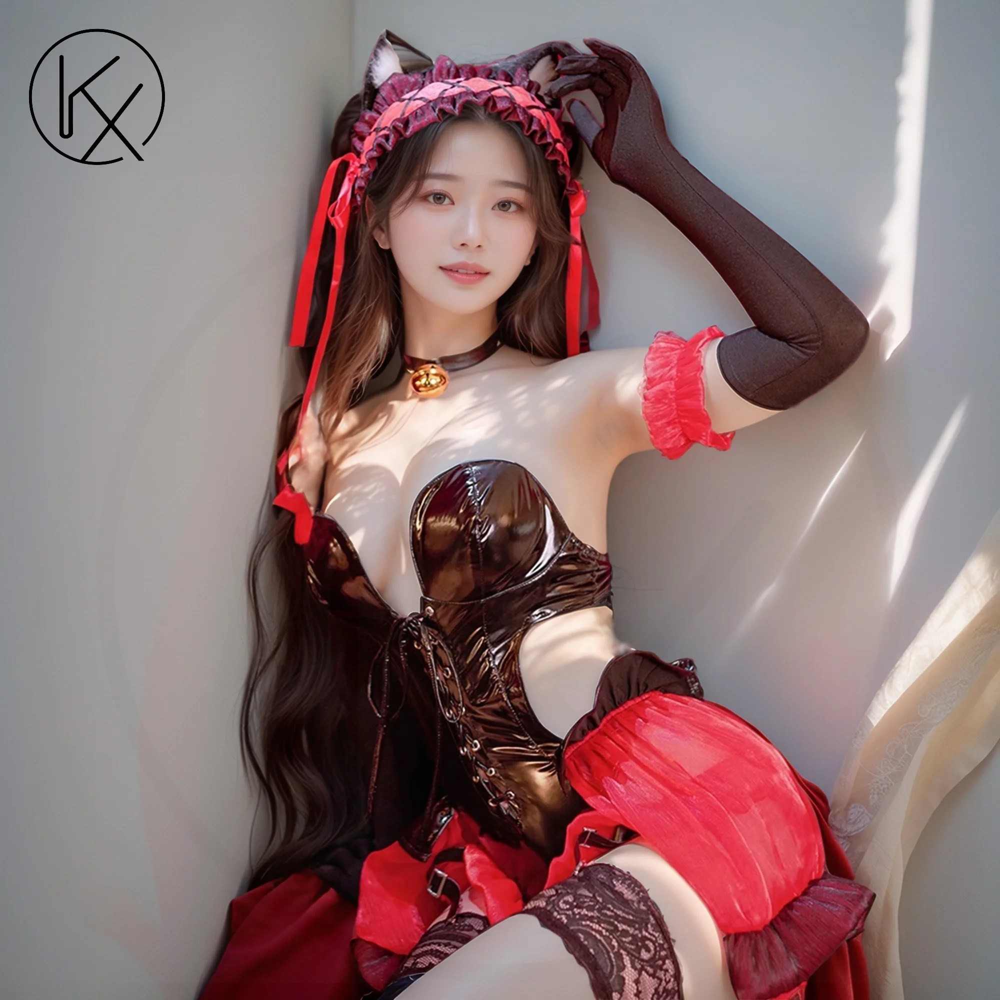 

kaixiggmm COS sexy suspender rabbit anime dating Cat's ears (Steamed cat-ear shaped bread) sexy role play woman rabbit suit