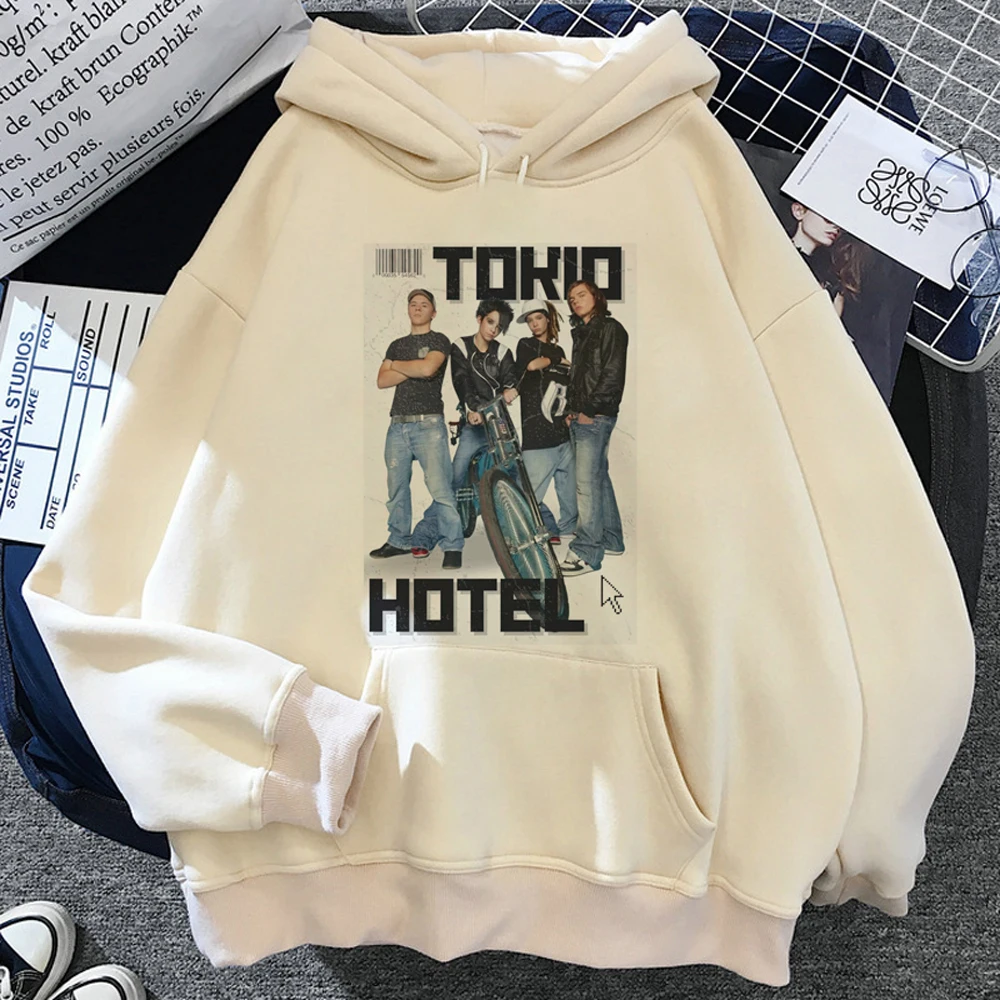 tokio hotel hoodies women harajuku hip hop anime printed women hoddies printed