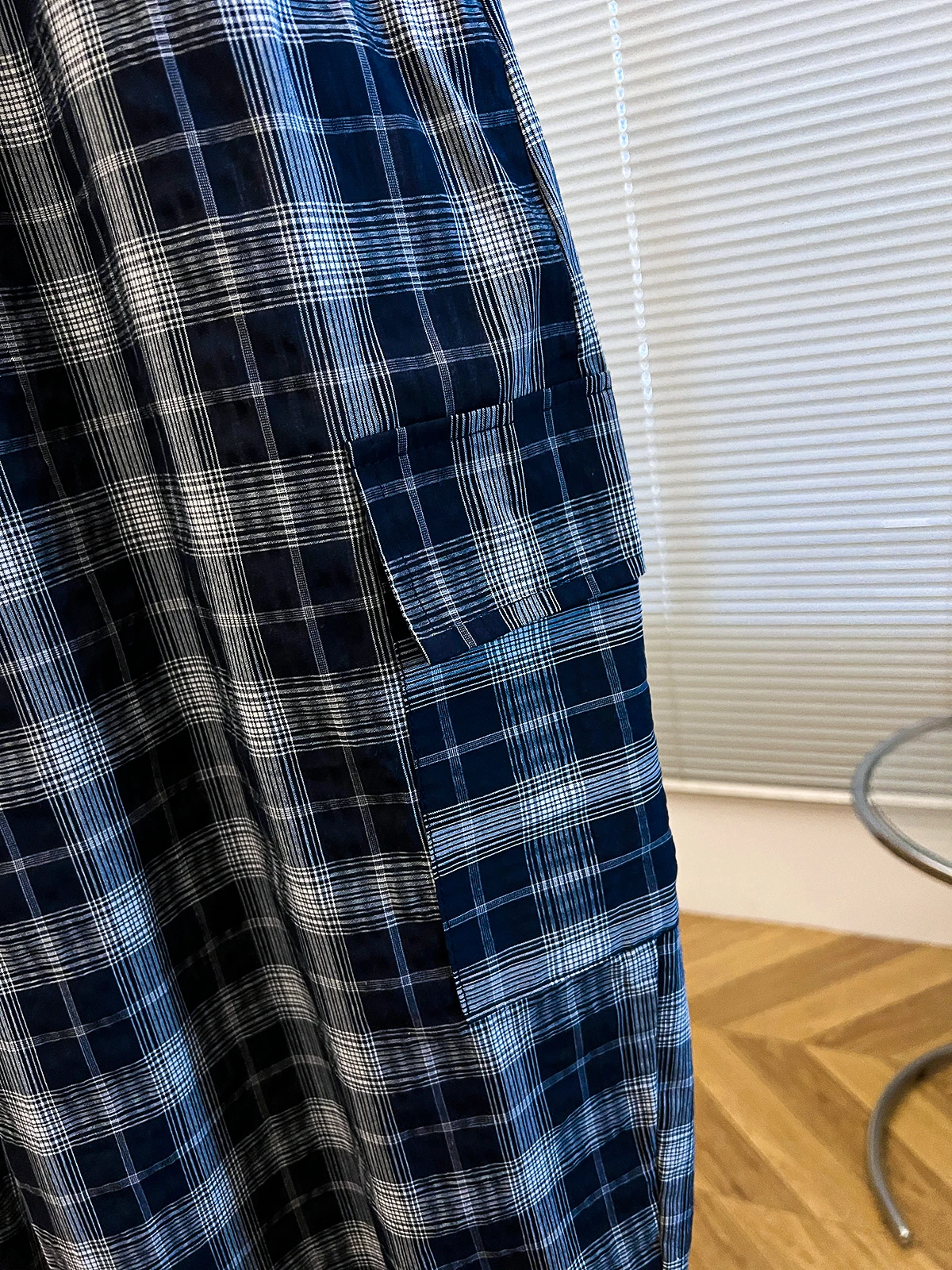 Faionable Plaid Wide Leg Pants Women's Autumn Loose Waist plus Size Trendy Agel Knife  Dstring Casual Trousers