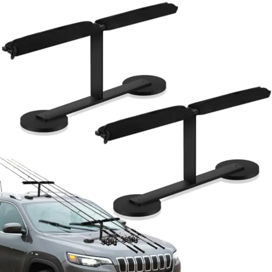 

Fishing Rod Holder for Truck Fishing Rod Racks for Vehicles Magnetic Rod Mount Carrier for SUV Metal Roof and Hood Black