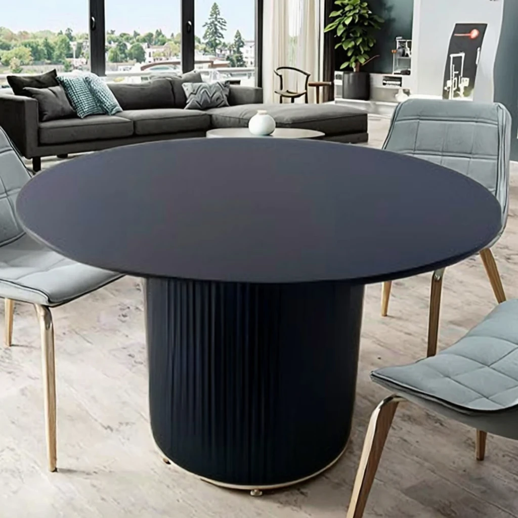 Modern Solid Wood Round Dining Table Factory Direct Sale Home Furniture for Dining Room
