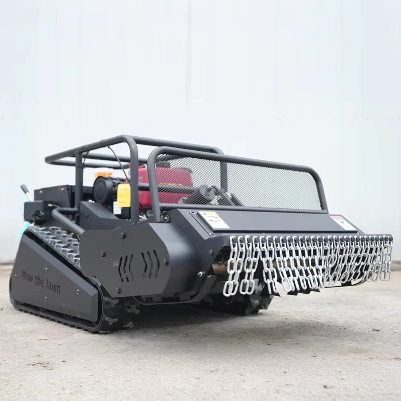 Smart Remote Start Lawn Mower 800-1200mm Cutting Width, Long Endurance Robotic Grass Cutter, Euro V Engine Garden Mower