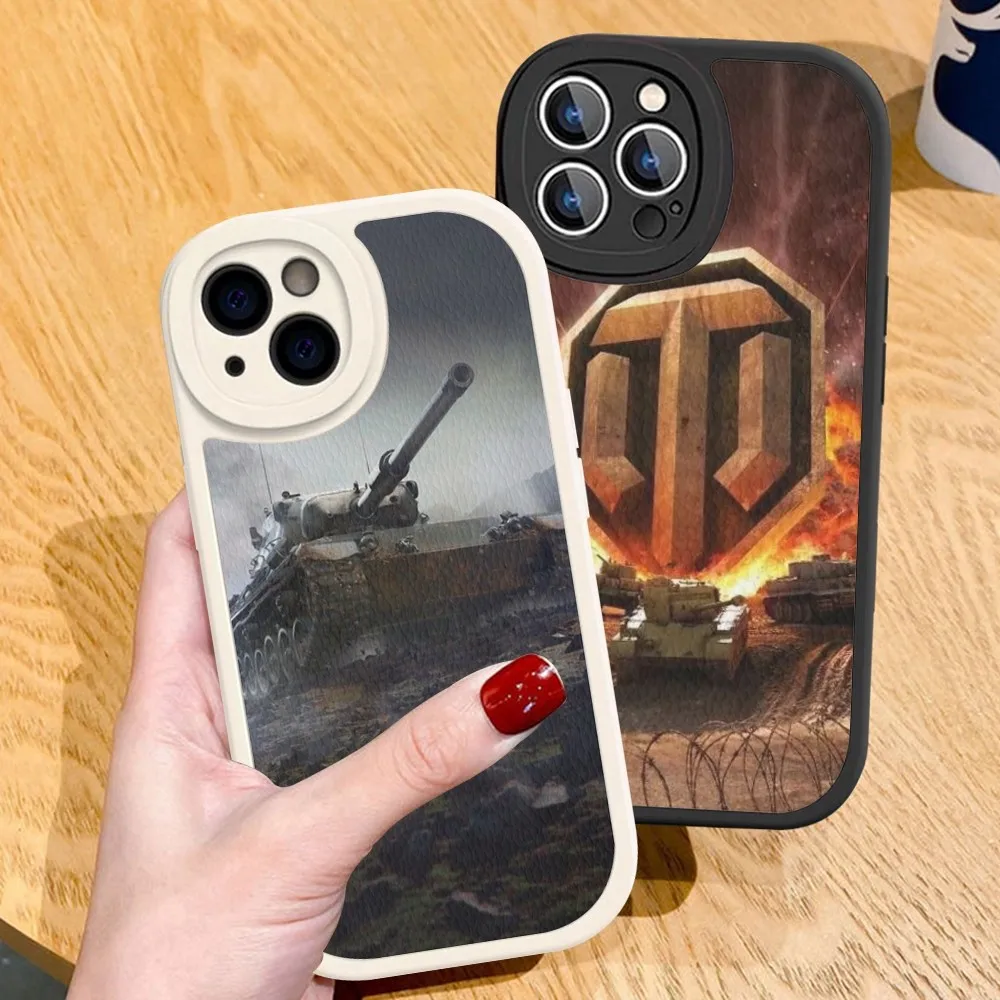 

World Of Tank Phone Case Hard Leather For iPhone 14 13 12 Mini 11 14 Pro Max Xs X Xr 7 8 Plus Fundas