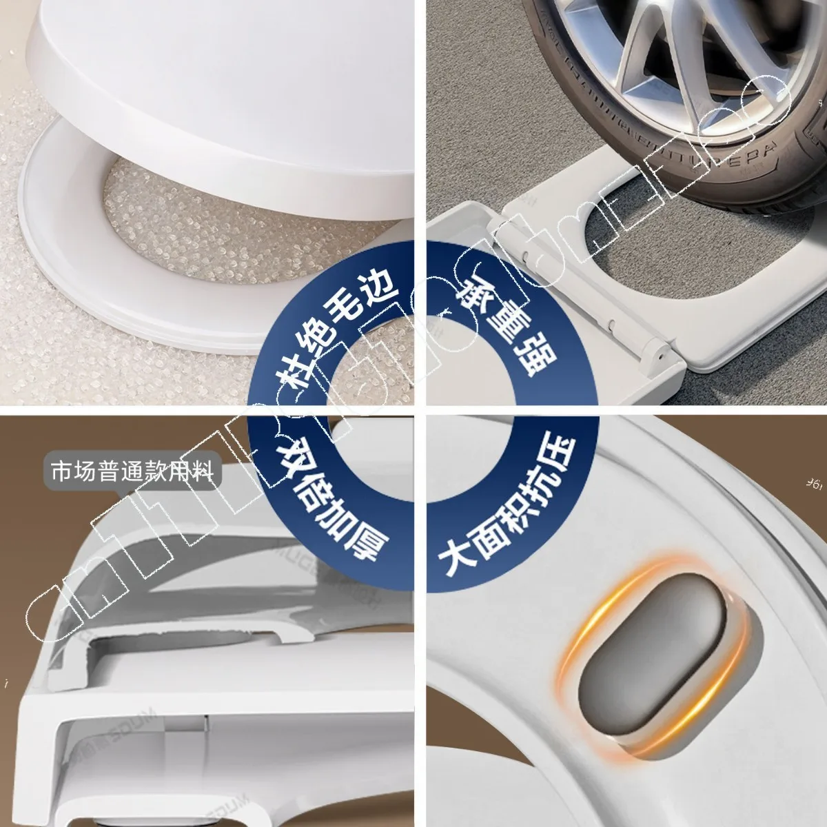 Cover Thickened Anti-break Toilet Cover Universal Old-fashioned Accessories Toilet Seat Ring Wholesale Slow Drop