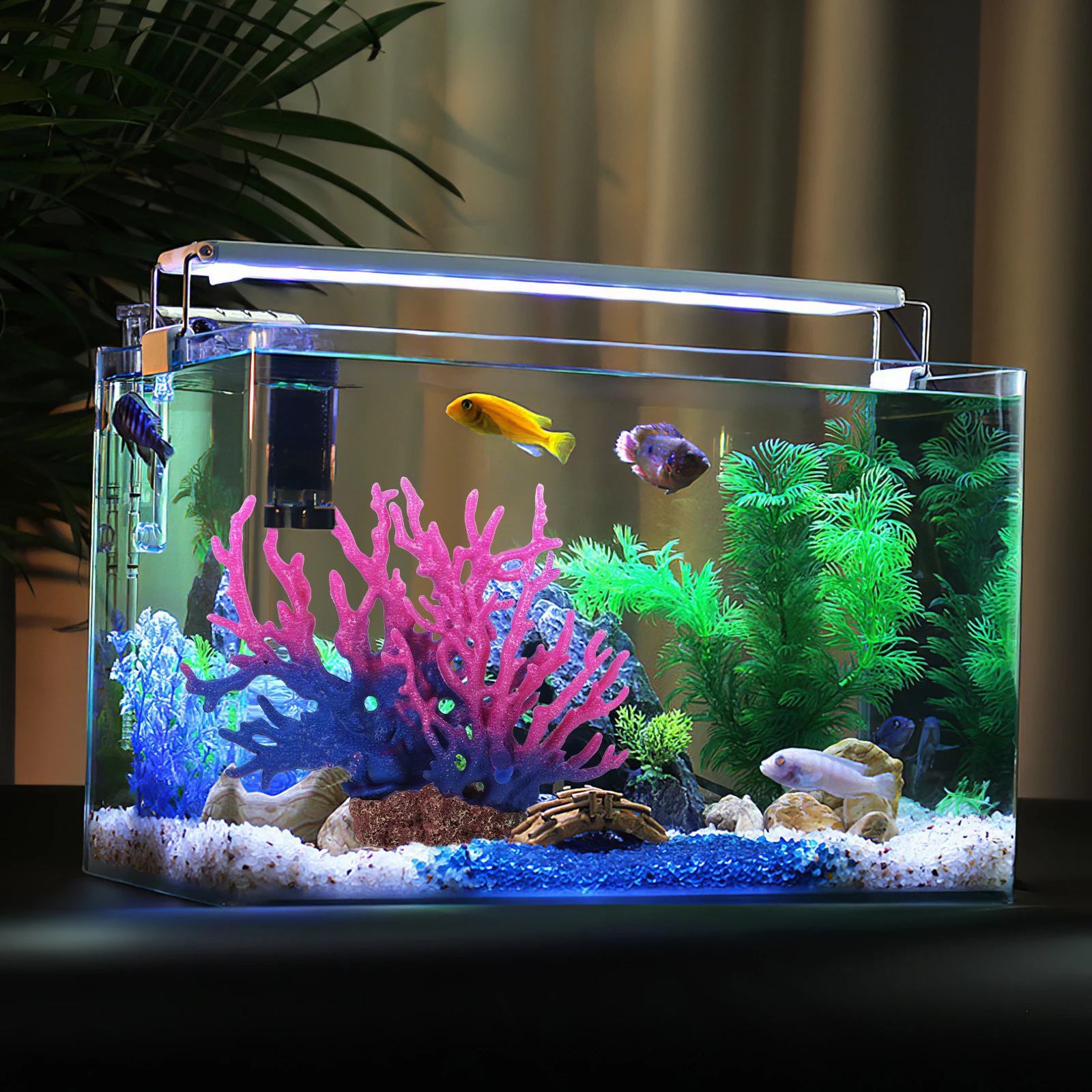 

Simulated Coral Ornaments Resin Decorations Small Fish Tank Plant Decor Lifelike Wear Resistant Landscape Coral Artificial