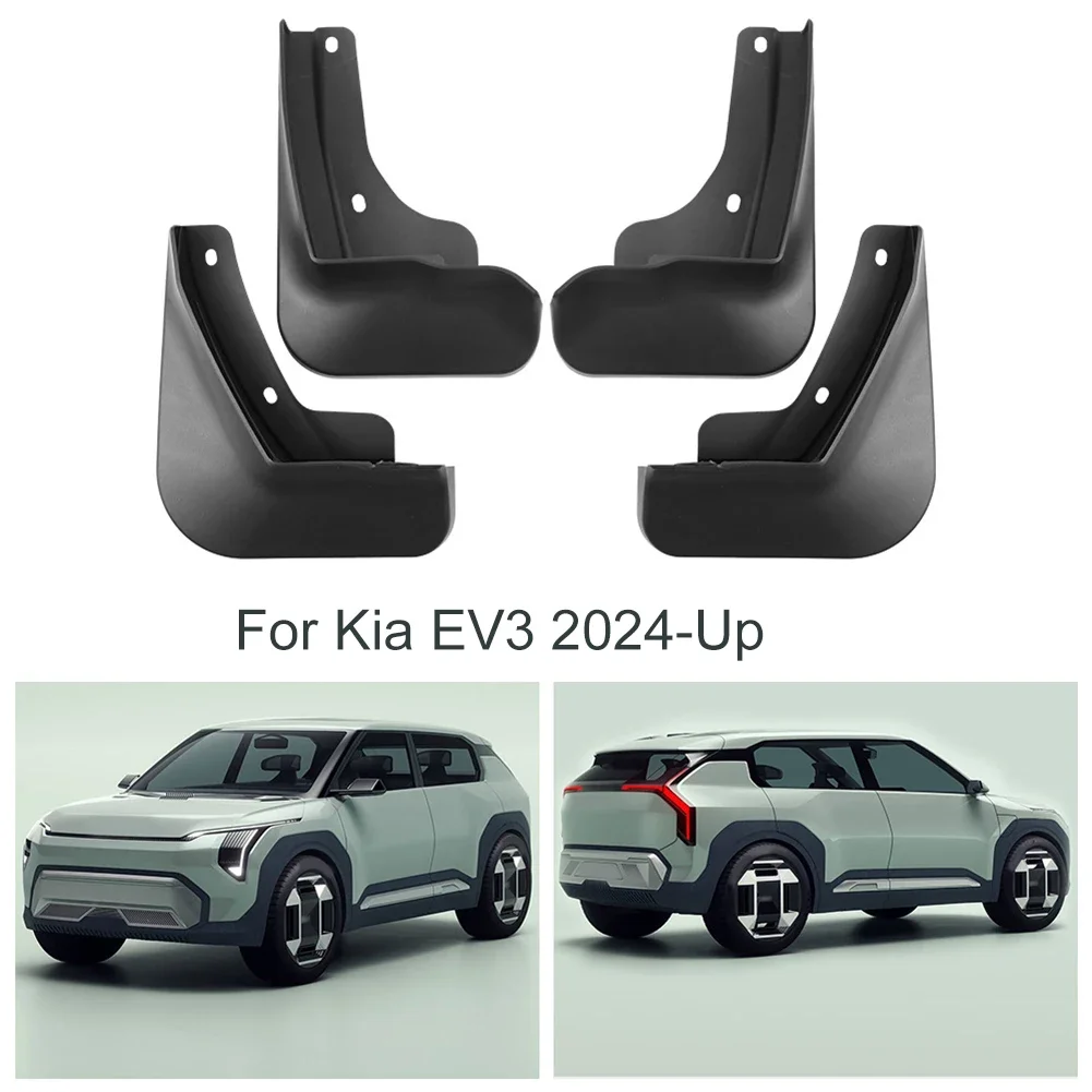 

4Pcs Car Fender Mudflaps Mudguards For KIA EV3 2024-Up Mudguards Front Rear Tire Fenders Mud Flaps Auto Accessories