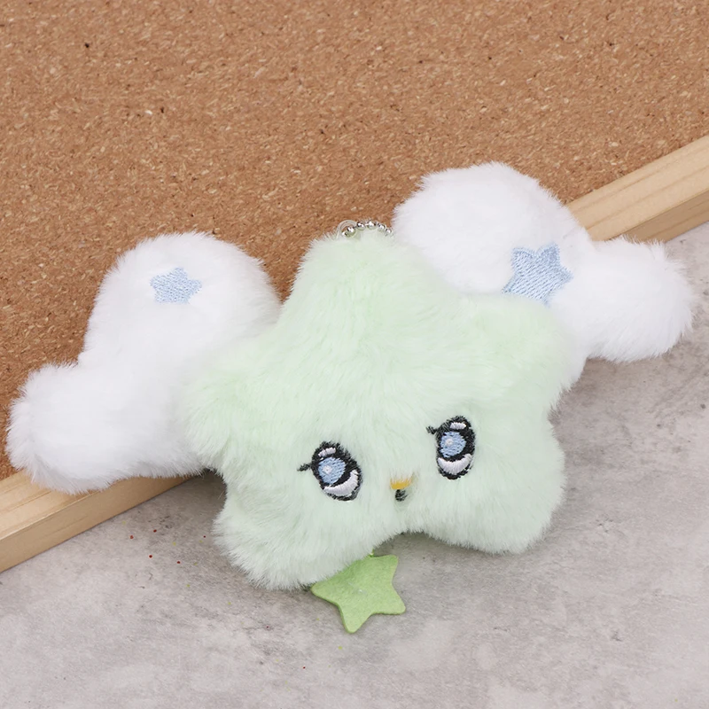 Niedlicher Plüsch-Stern-Anhänger, Schlüsselanhänger, Puppenalbum, Plüsch-Anhänger, Puppenrucksack, Auto, Schultasche, Dekoration, Zubehör, Geschenke