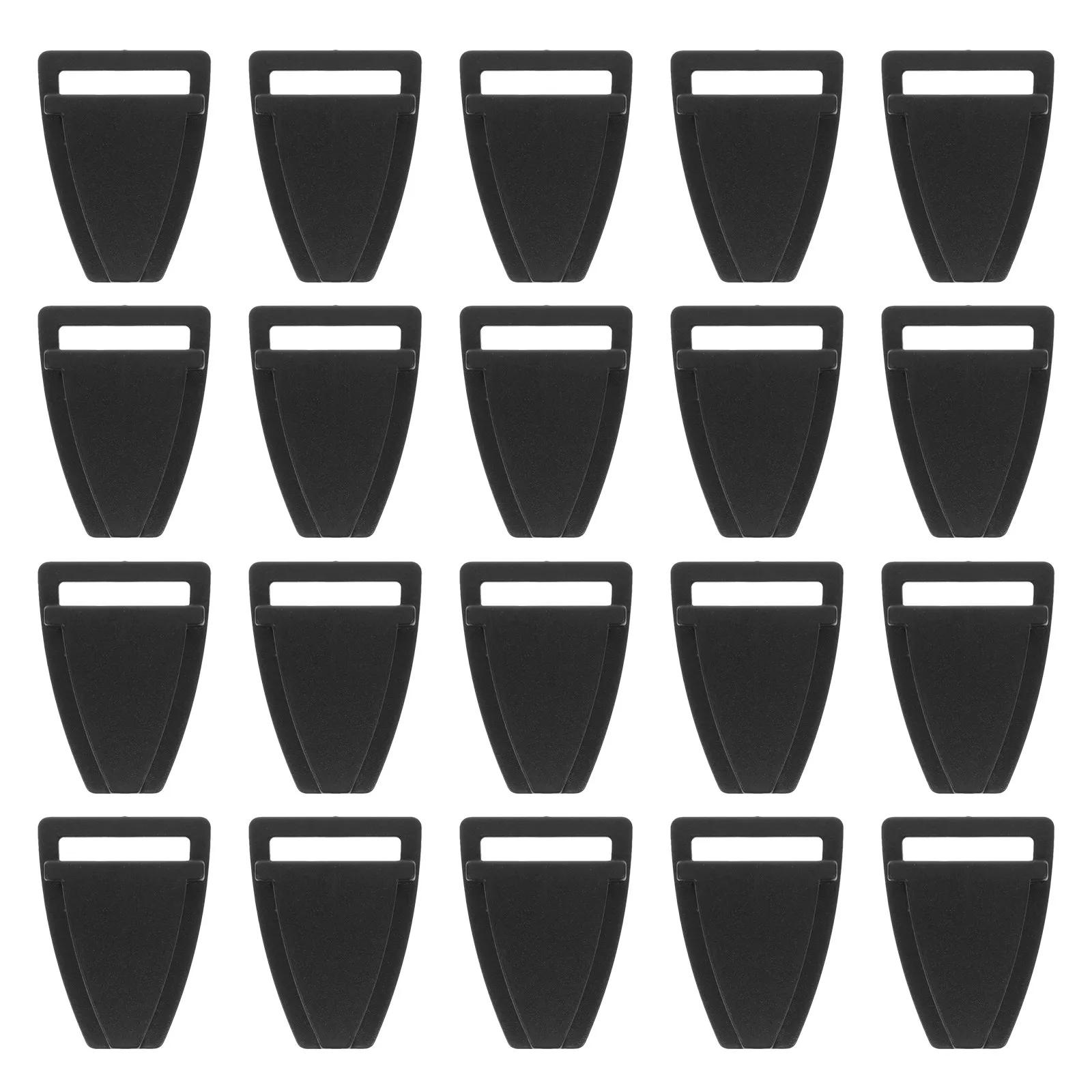 20Pcs Quality Plastic Triangle Buckles Replacement for Bike Chin Strap Hard Hat Buckle Repair Parts Accessories