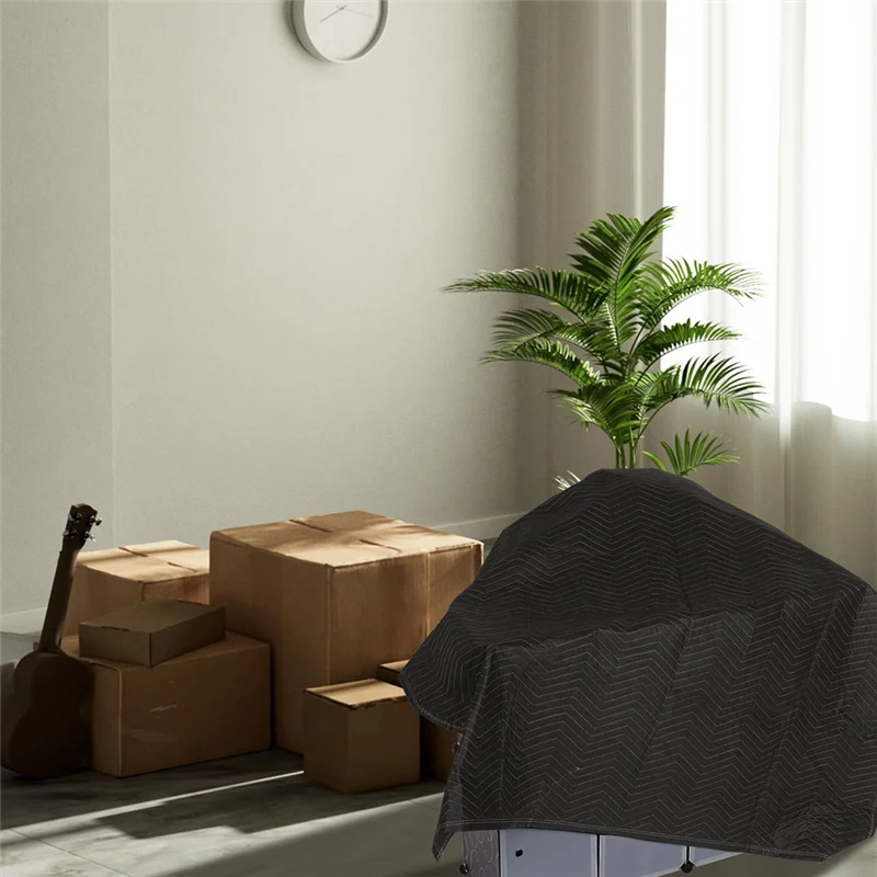AY03-2Pcs Mantas para mover 40X72 pulgadas Mantas de embalaje resistentes para mover el envío Envoltura de muebles para muebles