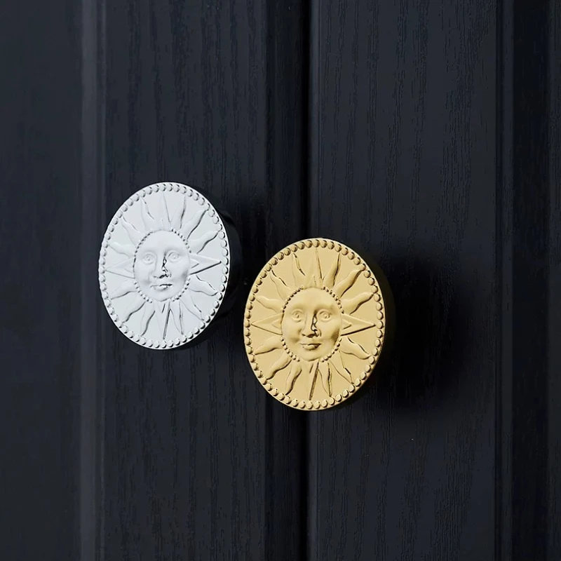 Furniture Pulls Handles Stunning  Sun DesignSolid Brass Drawer Knobs Cupboard Wardrobe Kitchen TV Wine Cabinet Pulls Knobs