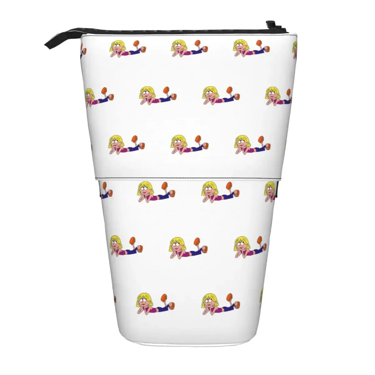 Lizzie Mcguire Cartoon Reversible Pencil Case for Students School Pen Box Pencil Bag Stationery Supplies Pen Holder Bag