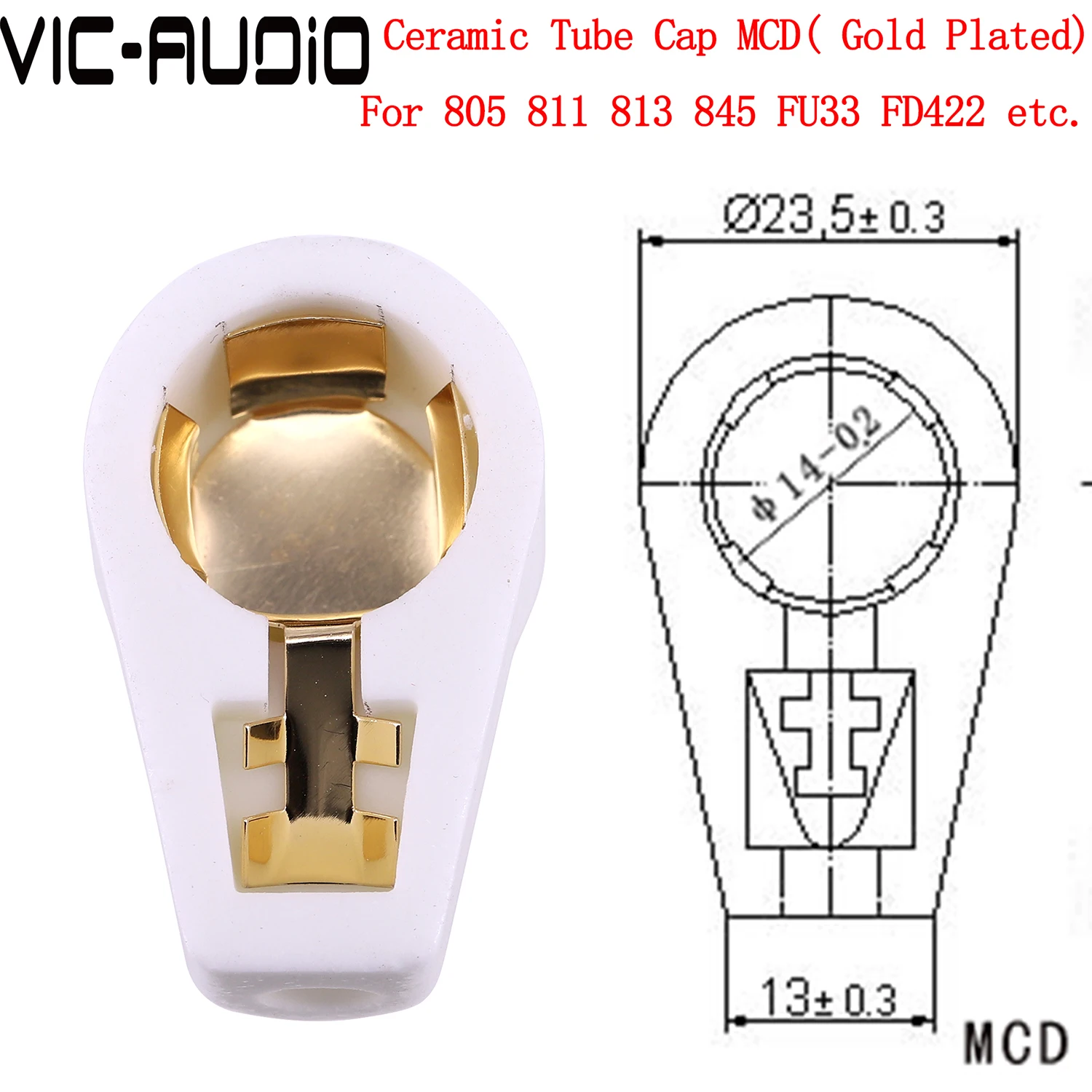 ANODE tampão cerâmico do tubo do vácuo, 811, 845, 805, 813, FD422, FU33, HIFI, áudio, 5 PCes