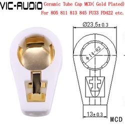 5PCS Ceramic ANODE Vacuum Tube Cap Grip Cap For 811 845 805 813 FD422 FU33 Tube Audio HIFI DIY