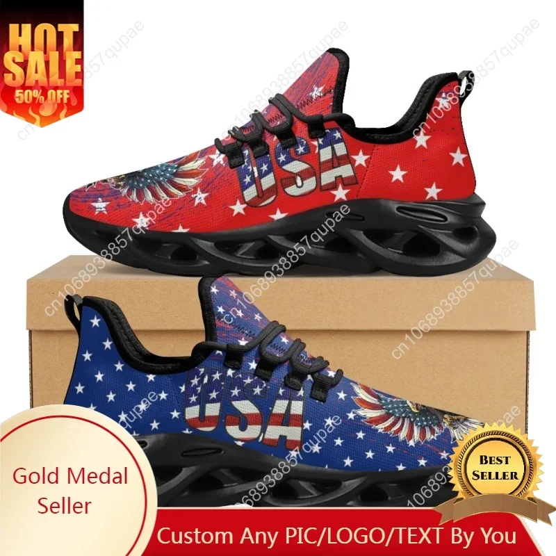 

July 4th American Independence Day Flats Sneakers Shoes Men Women Sports Shoes Fashion High Quality DIY Sneaker Custom Made Shoe