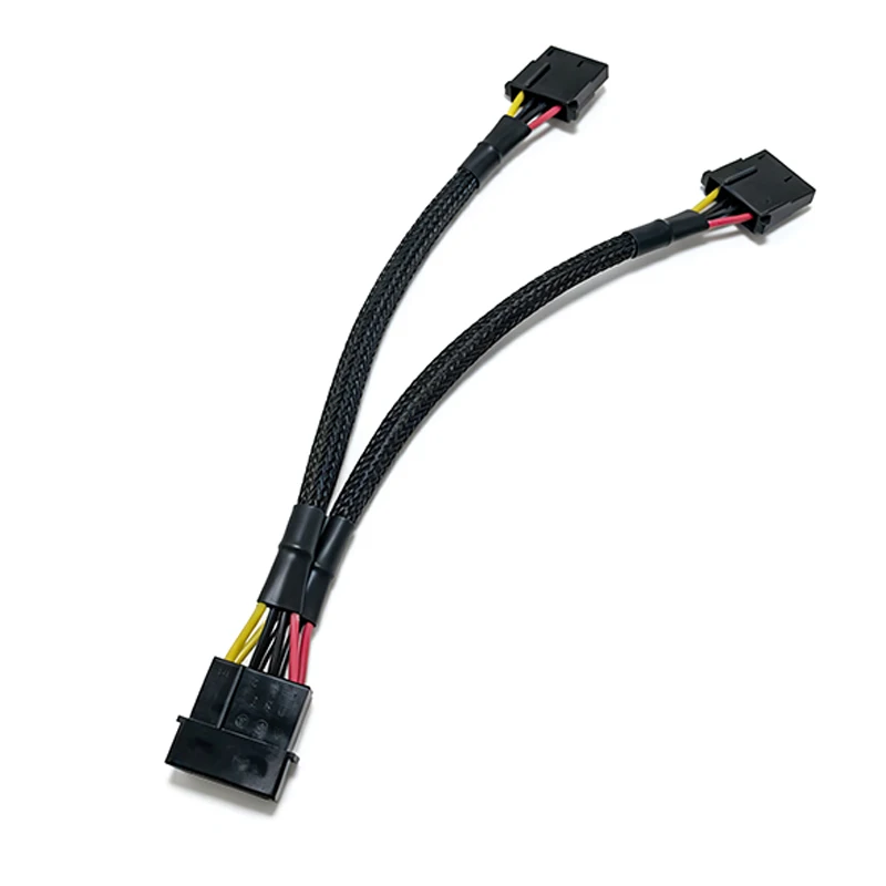 1Pcs IDE Hard Drive Optical Drive Interface Cable Big 4 Pin 1 to 2 Splitter 20CM 2 Way 4Pin Male Female Power Cable LP4 Molex