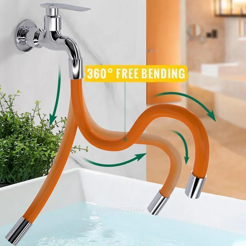 

Household Flexible Water Tap Extender Universal Foaming Extension Tube Kitchen 360°Rotation Supercharged Artifact Shower Faucet