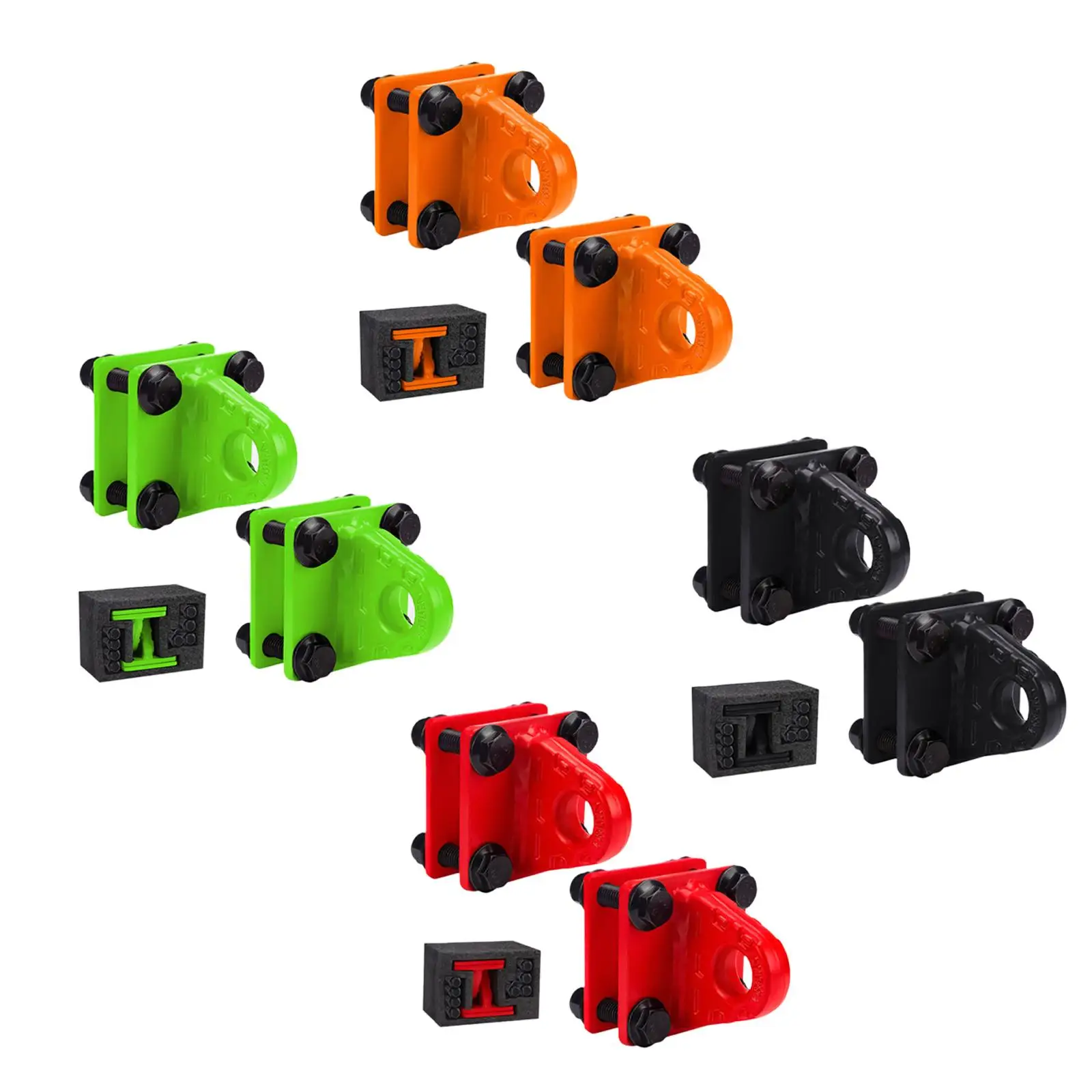 

2 Pieces D Ring Shackle Bracket Towing Accessories for ATV UTV Vehicle