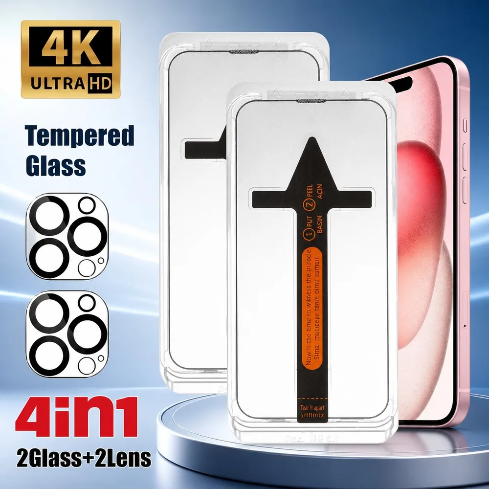 2+2 шт. закаленного стекла для Motorola Edge 60, 60 Fusion, 60 Neo, защитное стекло для объектива камеры для Motorola Edge 60 Pro, 60 Stylus, 60s