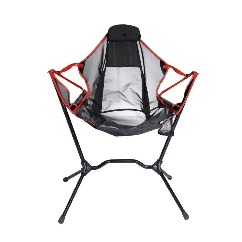 Outdoor Garden Camping Foldable Portable Chaise Sun Recliner Lounge Chair Nordic Folding Rocking Chair