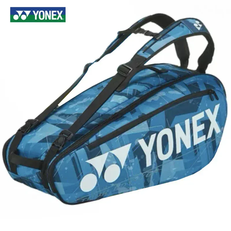 YONEX Badminton Bag High Quality Large Capacity PU Tennis Racquet Backpack for Max 12Pcs Rackets Training Equipment Competitions