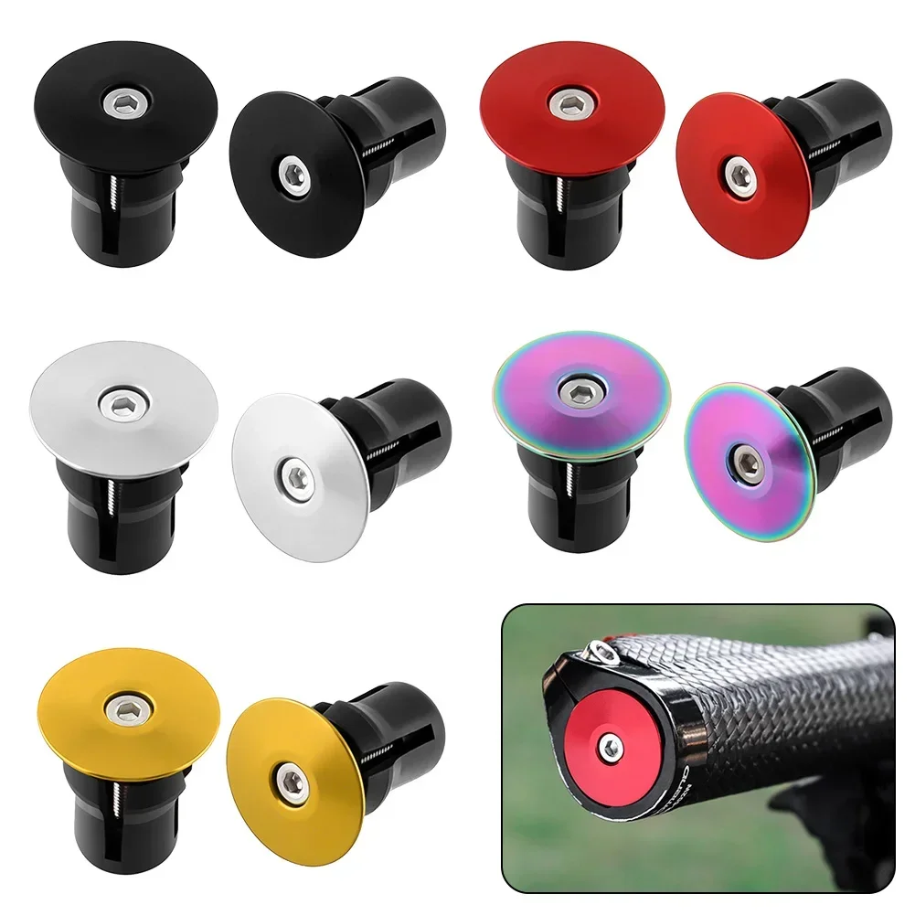 Bicycle Handlebar End Plug Aluminum Alloy Lock Expansion Handle Plugs Handle Bar End Cap Bike Accessories Cycling Parts