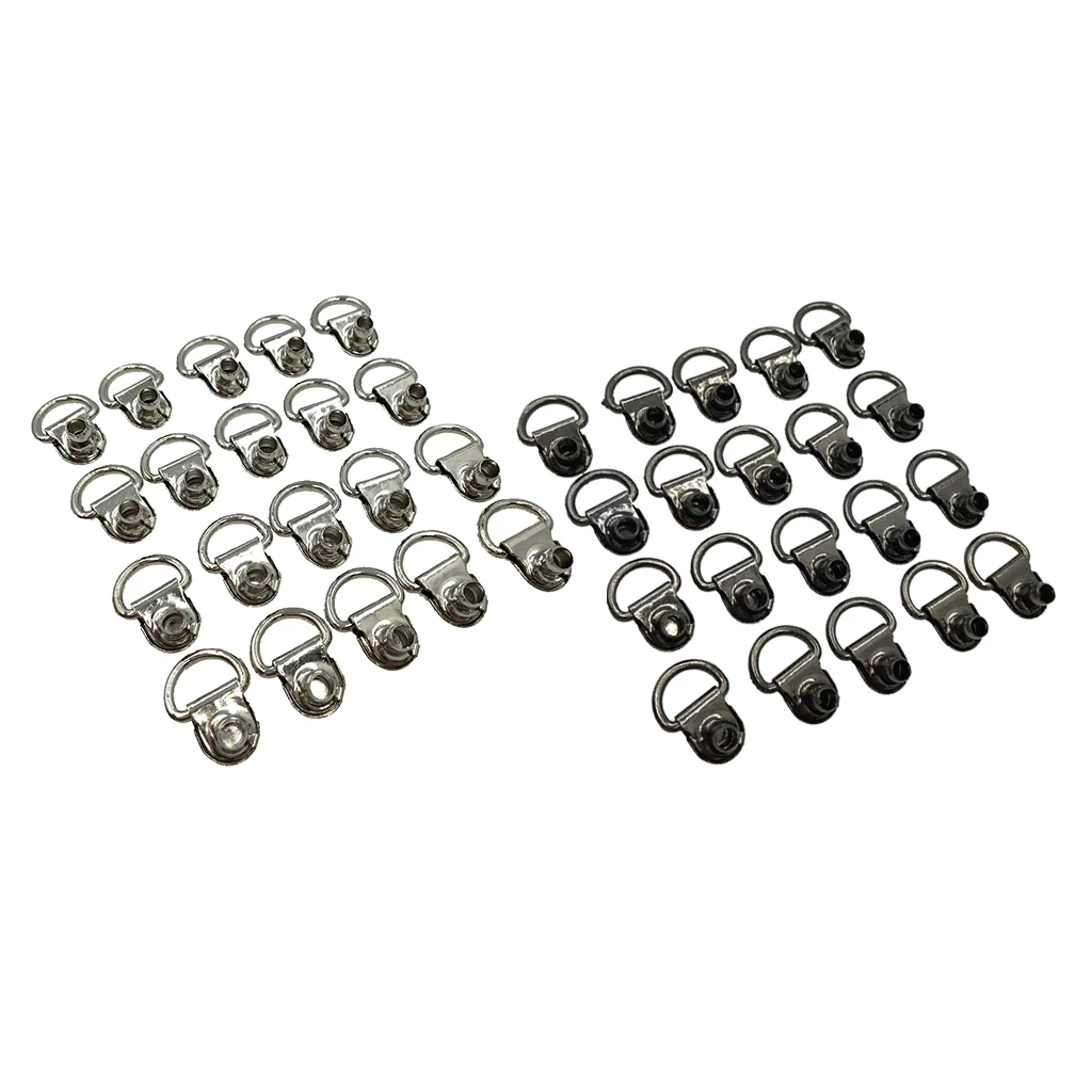 Shoelace Buckles Alloy Hooks with Rivets for Outdoor Climbing Boot Lace Replacement Sewing Accessories