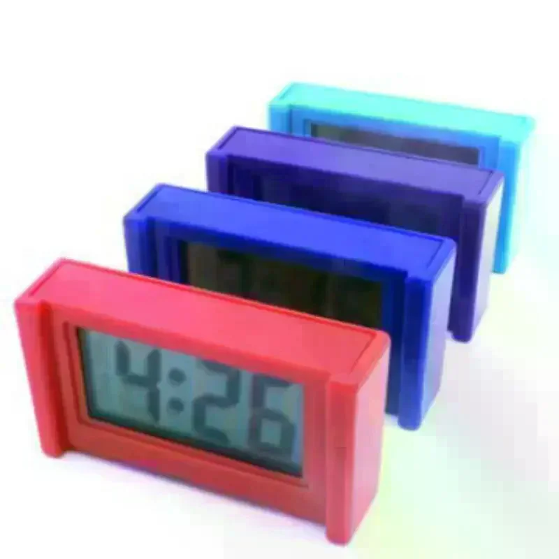 Mini Digital Clock Large Screen Car Dashboard Electronic Clock Self-adhesive Mini Clock Car Clock For Truck Dashboard