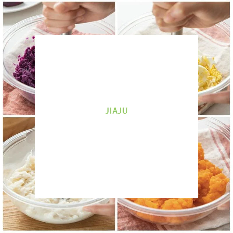 ~1Pcs Stainless Steel Potato Masher With Efficient Mashing Design For Home Kitchen Making Mashed Potatoes And Baby Food