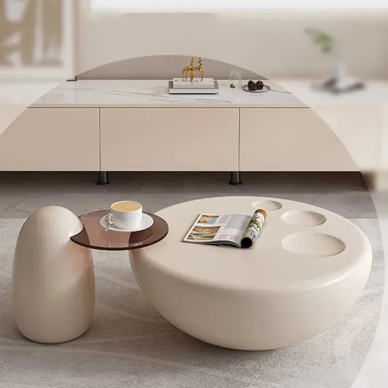 

Korean Living Room Coffee Tables Small Round Cheap Hotel Center Coffee Tables Nordic Vase Low Designer Meubles Hotel Furniture