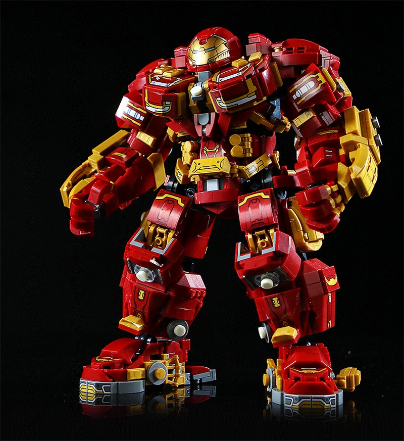 Marvel Building Blocks 2008Pcs Avengers Iron Man Superheroes Toys Bricks Model Hulkbuster Mecha Robot Gifts for Boys Adult