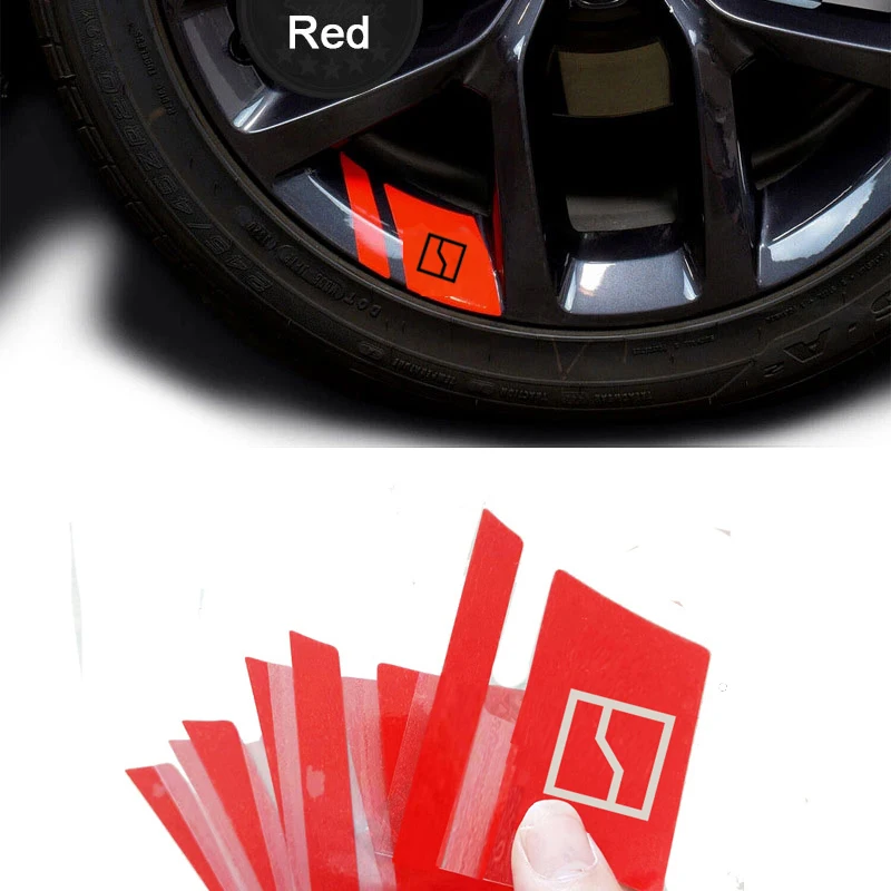 6Pcs Car Wheel Rim Stickers Auto Hub Decals Exterior Accessories For Geely ZEEKR 001 009 X Station Wagon