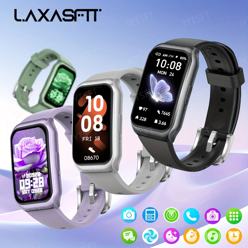 

LAXASFIT Смарт-часы Мужские умные часы Bluetooth Напоминания о звонках Фитнес-мониторинг Женские умные часы Подарок на праздник