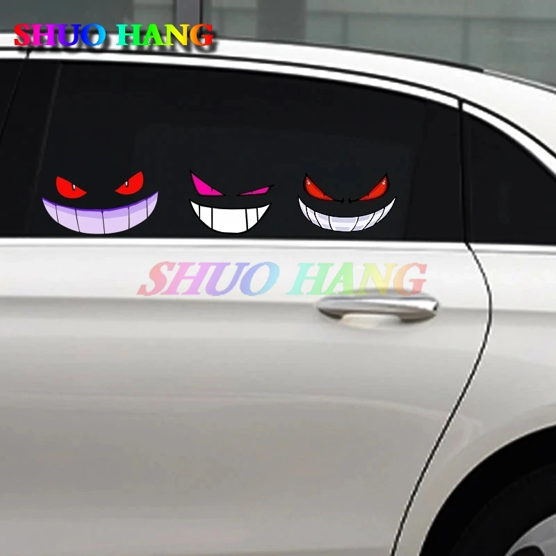Devil Car Sticker Vinyl Fun Decoration Motorcycle Racing Sports Window Bumper Funny Eye Car Accessories Decal